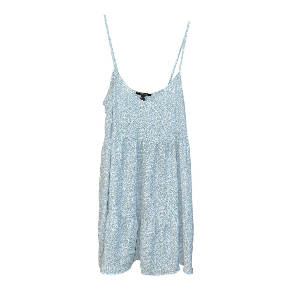 Forever 21 Blue Floral Dress Women’s Medium
